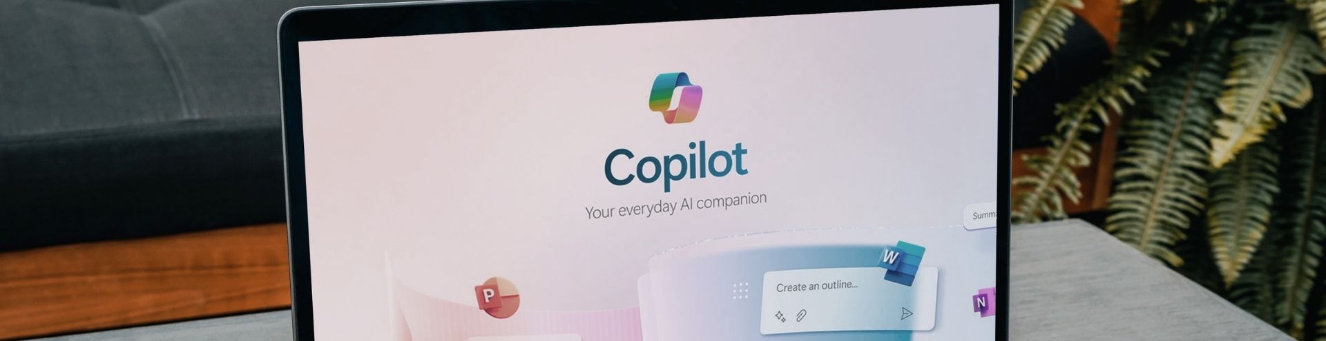 Microsoft Copilot website banner